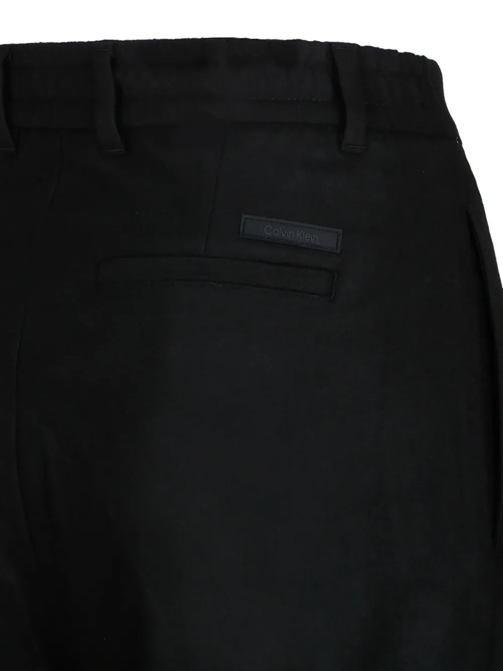 Calvin Klein Straight plooibroek Zwart