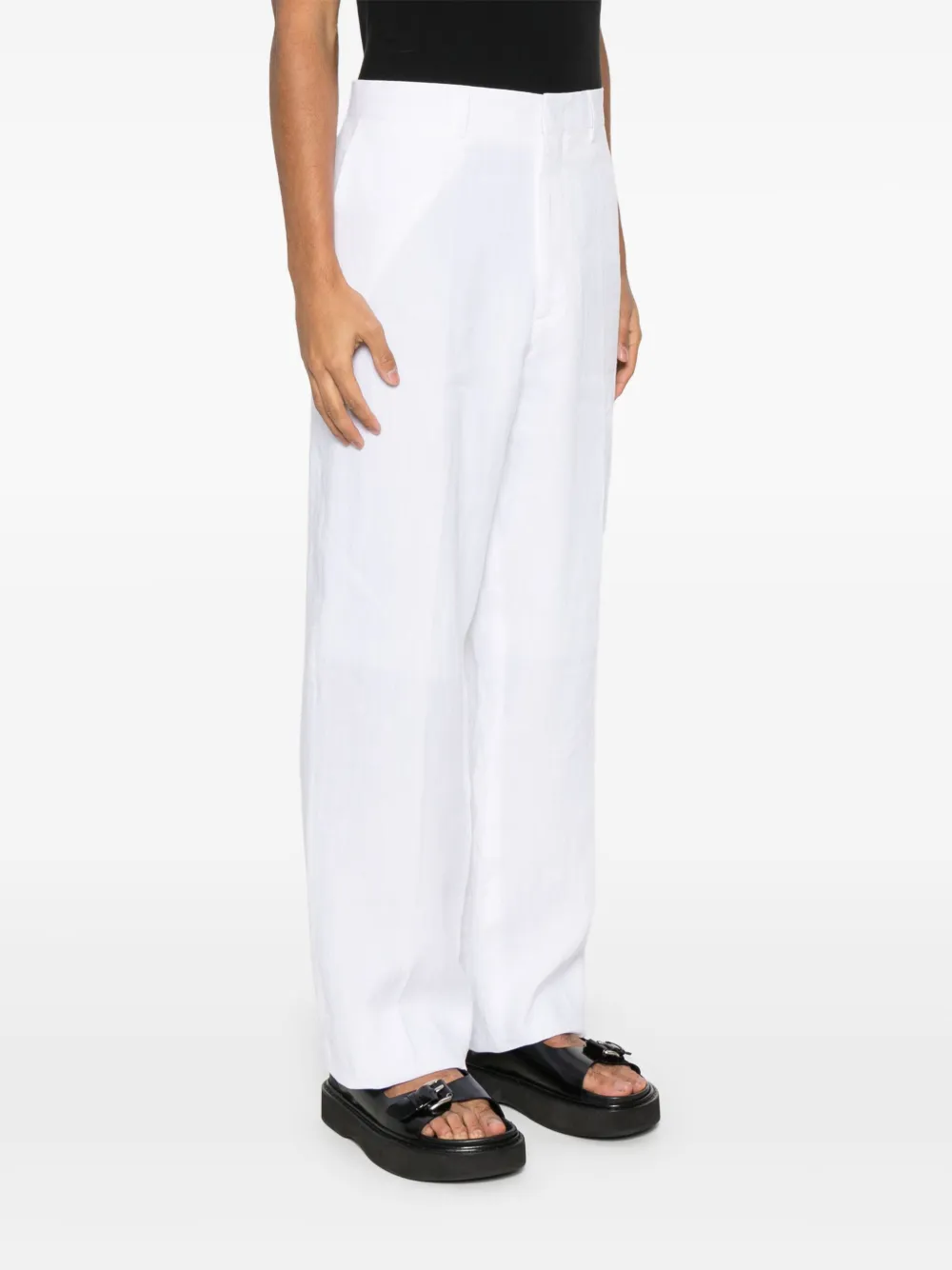 Moschino Linnen broek Wit