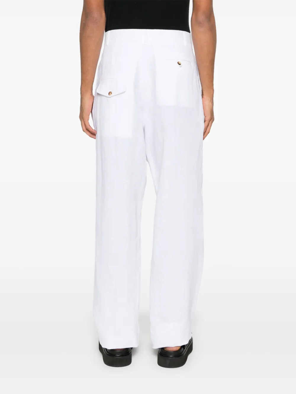 Moschino Linnen broek Wit
