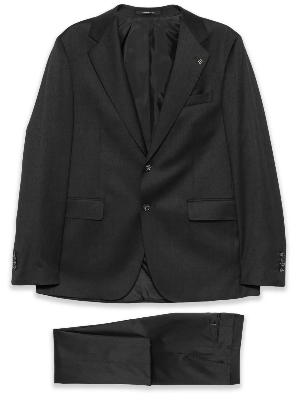 Shop Tagliatore Virgin-wool Suit In Grey