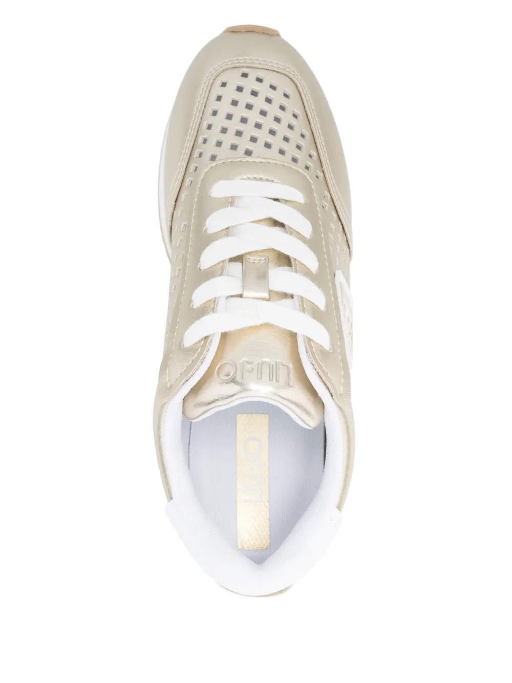 LIU JO Sneakers met plateauzool en geperforeerd detail Goud