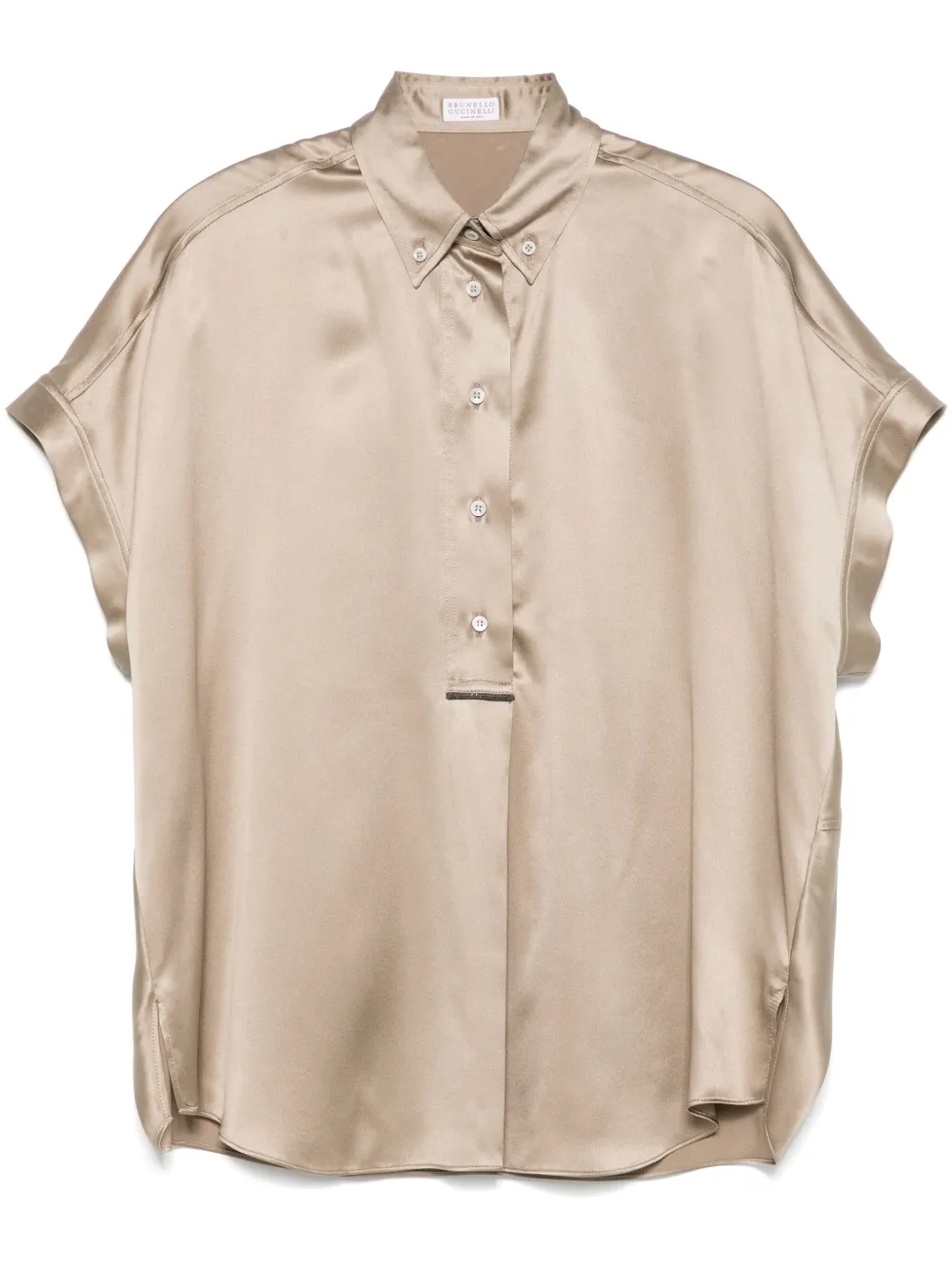 Brunello Cucinelli satin blouse | Brown | Image 1