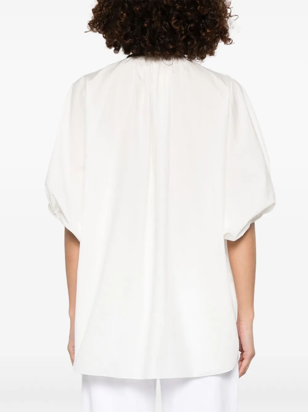 Brunello Cucinelli Blouse met moniliketting Wit