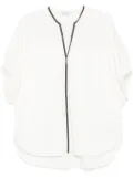 Brunello Cucinelli Monili-chain blouse - White