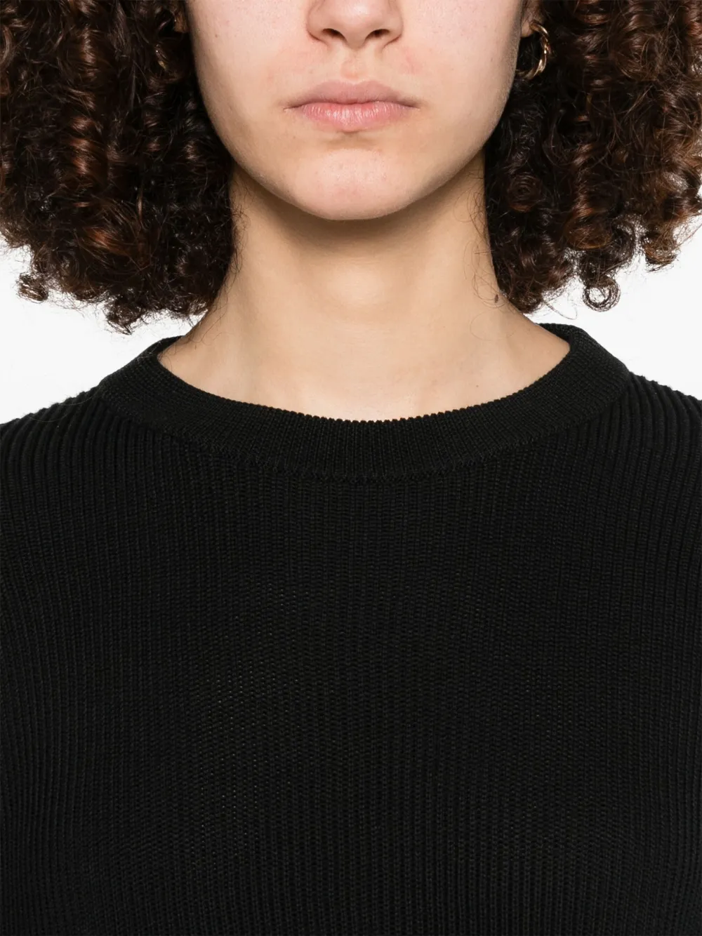 Brunello Cucinelli Trui met moniliketting Zwart