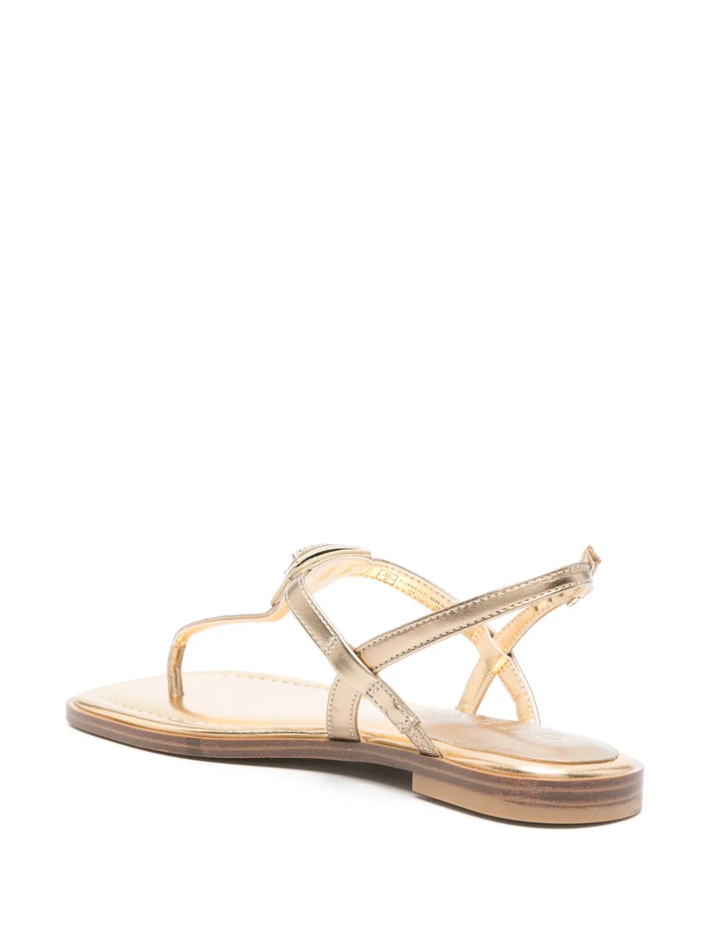 GUESS USA logo-plaque sandals Gold