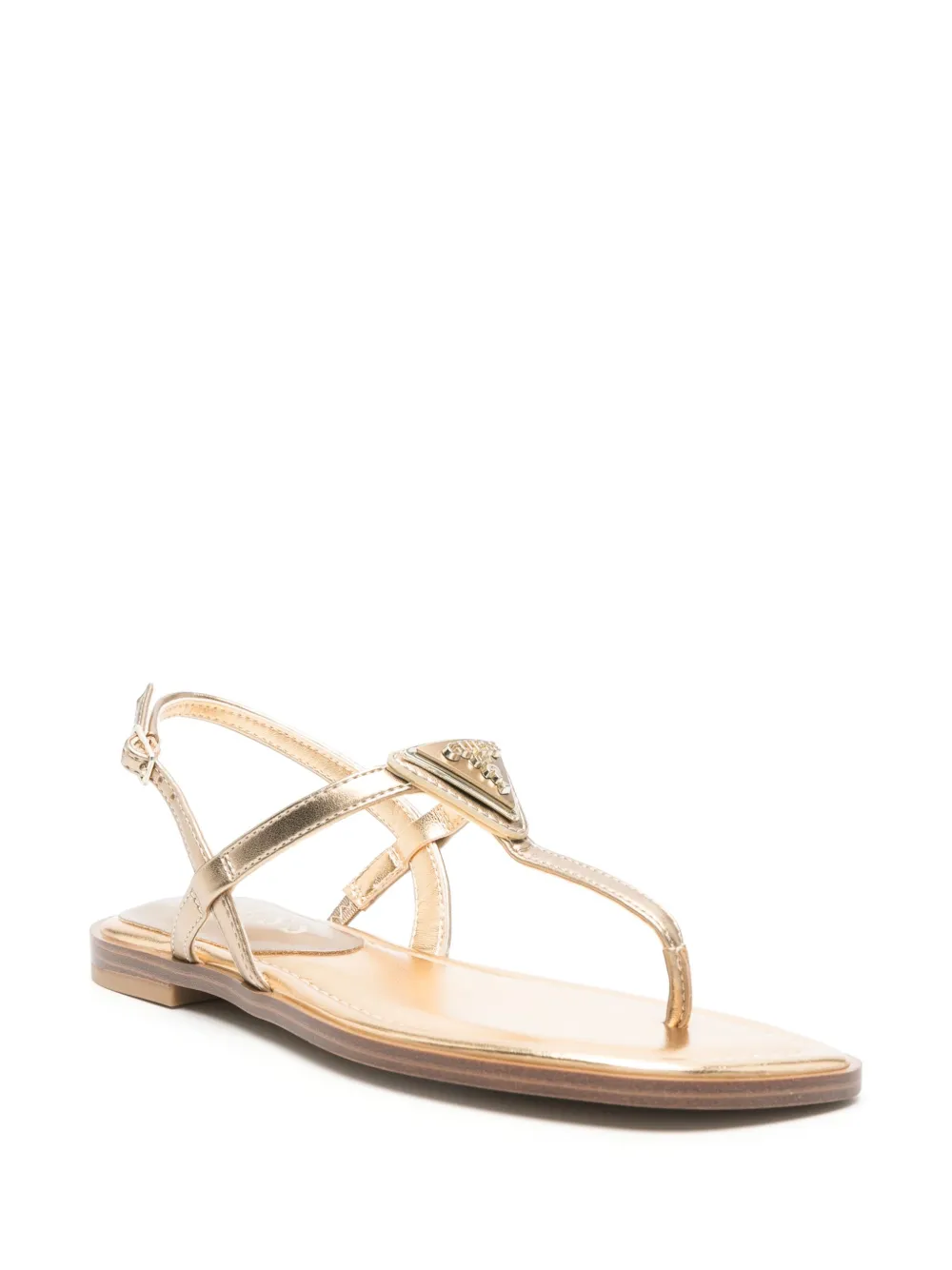 GUESS USA Sandalen met logoplakkaat - Goud