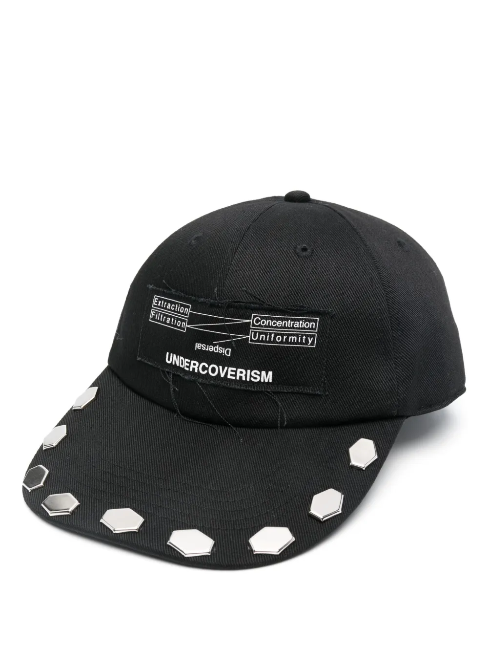 Undercover Stud-embellished Cap In Black
