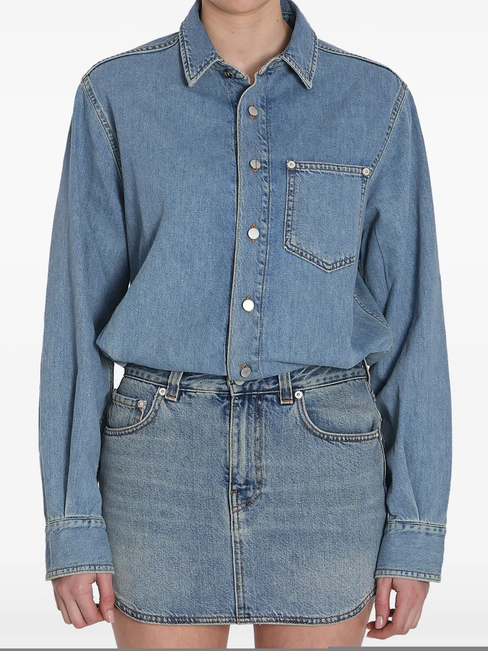 Haikure Ionic Dress Buttoned Cuffs In Blue