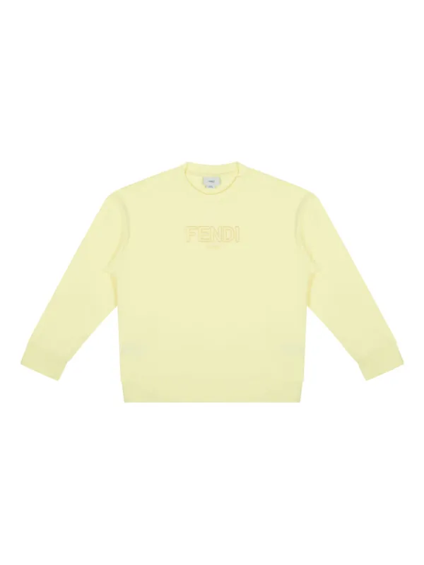 Fendi Kids logo-embroidered Sweatshirt Yellow FARFETCH PH