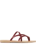 Ancient Greek Sandals leather sandals - Red