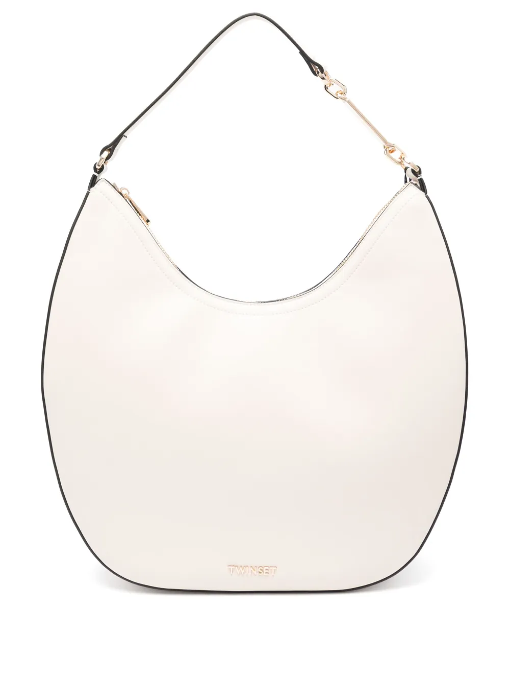 TWINSET Schoudertas met logo Beige