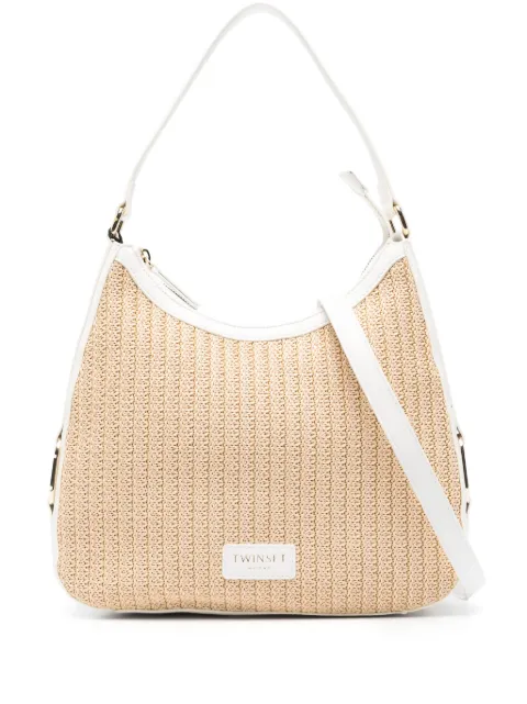 TWINSET logo-patch shoulder bag
