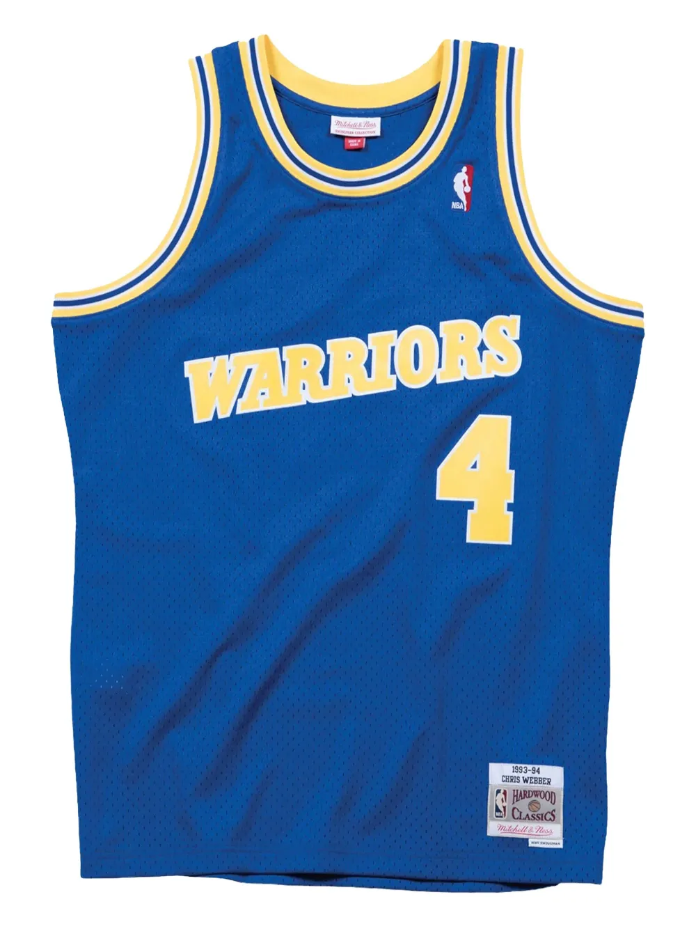 Mitchell & Ness x NBA Swingman Golden State Warriors 93-94 Chris Webber tank top Blauw