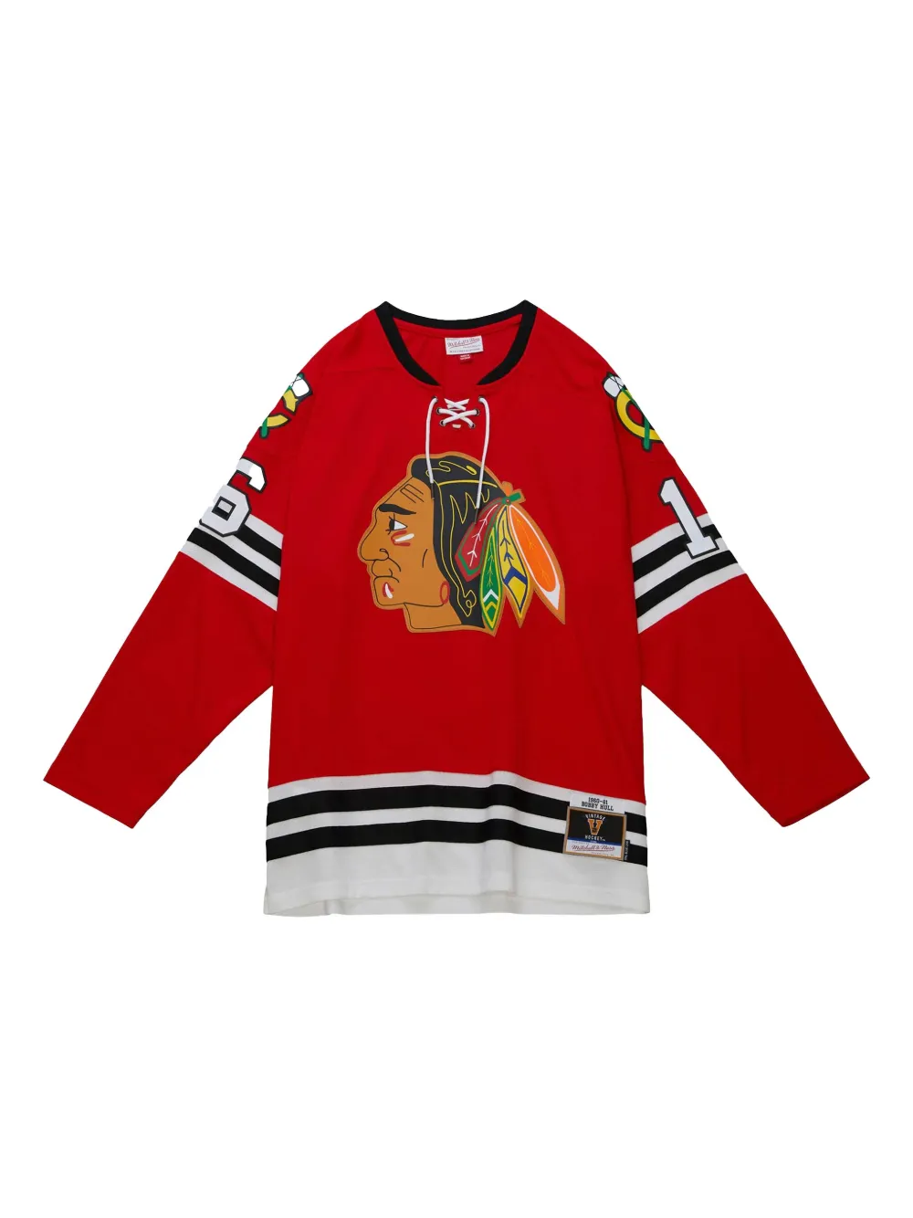 Mitchell & Ness x Chicago Hawks 1960 Line Bobby Hull T-shirt - レッド Mitchell & Ness x Chicago Hawks 1960 Line Bobby Hull T-shirt - レッド
