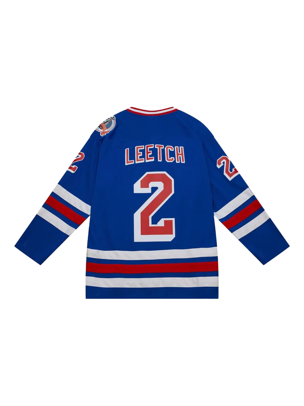 Mitchell & Ness x New York Rangers Brian Leetch 1993 T-shirt Blauw