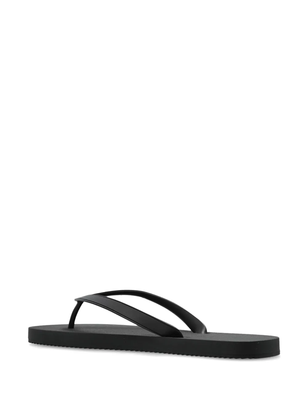 Diesel logo flip flops Black