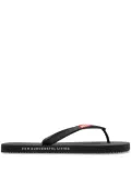 Diesel logo flip flops - Black