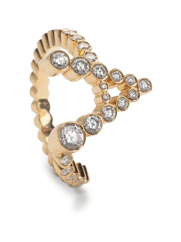 14kt yellow gold Grand Vert diamond and tsavorite necklace