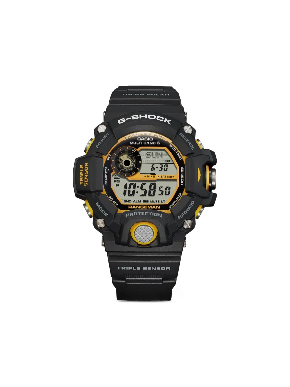 G-Shock GW-9400Y-1 Rangeman 55.2mm - ブラック G-Shock GW-9400Y-1 Rangeman 55.2mm - ブラック