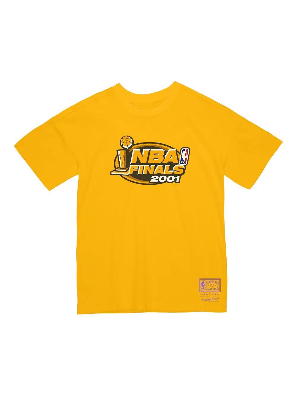 Mitchell & Ness Los Angeles Lakers 2001 "Finals" T-shirt - イエロー Mitchell & Ness Los Angeles Lakers 2001 "Finals" T-shirt - イエロー