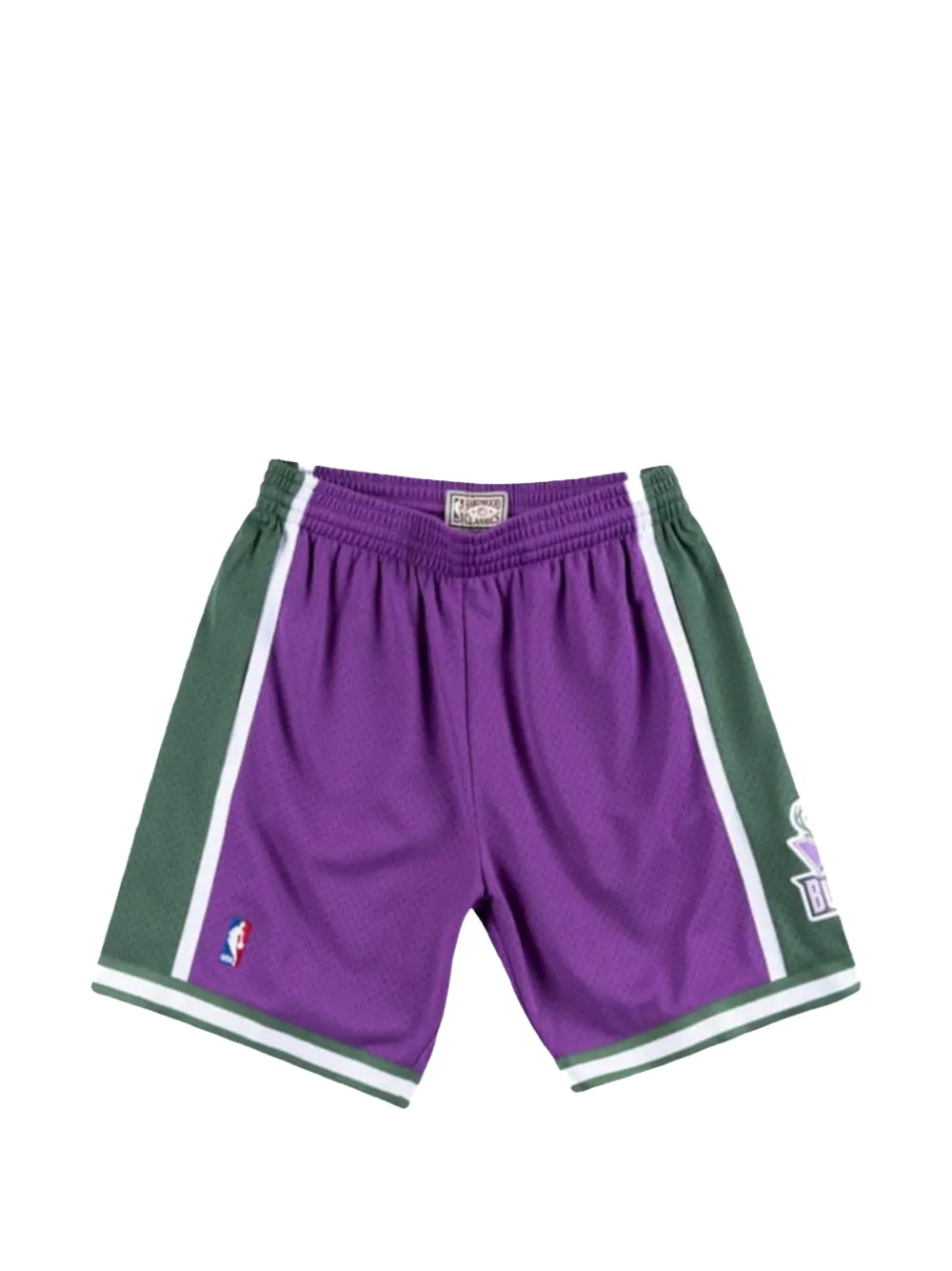 Mitchell & Ness Shorts NBA Swingman Milwaukee Bucks Road 0001 "Purple" - Viola