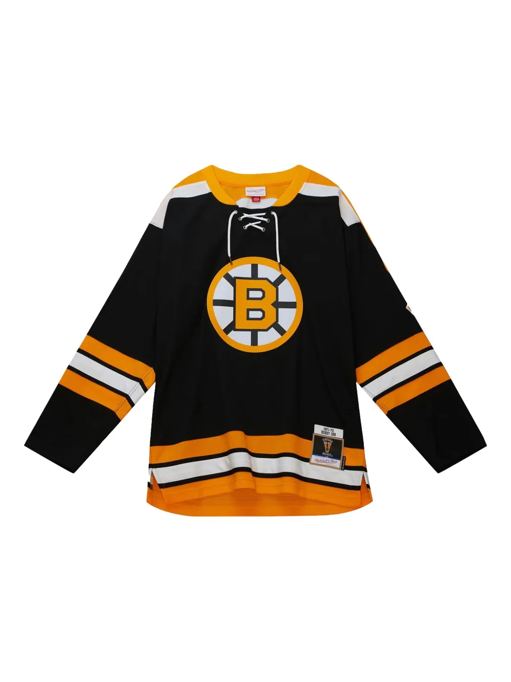 Mitchell & Ness x NHL Boston Bruins 1971 Bobby Orr Tシャツ - ブラック Mitchell & Ness x NHL Boston Bruins 1971 Bobby Orr Tシャツ - ブラック