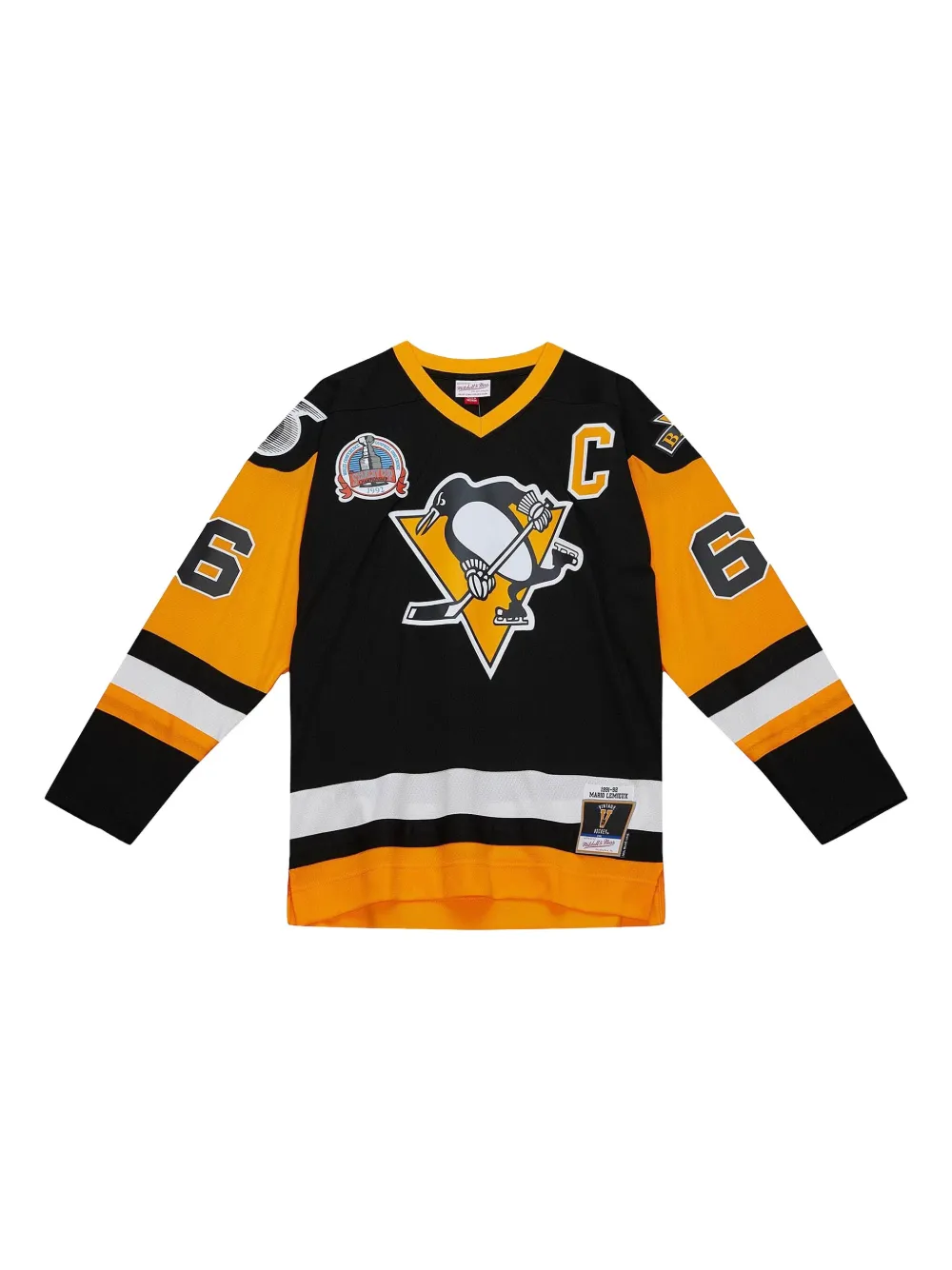 Mitchell & Ness x Pittsburgh Penguins 1991 Mario Lemieux Tシャツ - ブラック Mitchell & Ness x Pittsburgh Penguins 1991 Mario Lemieux Tシャツ - ブラック