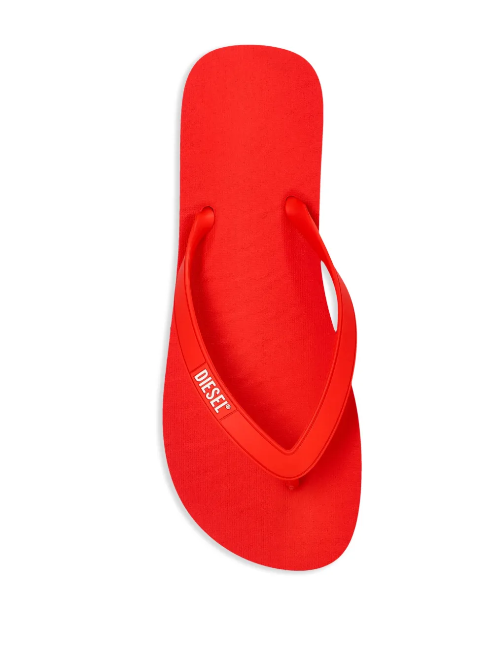 Diesel Teenslippers met logo Rood