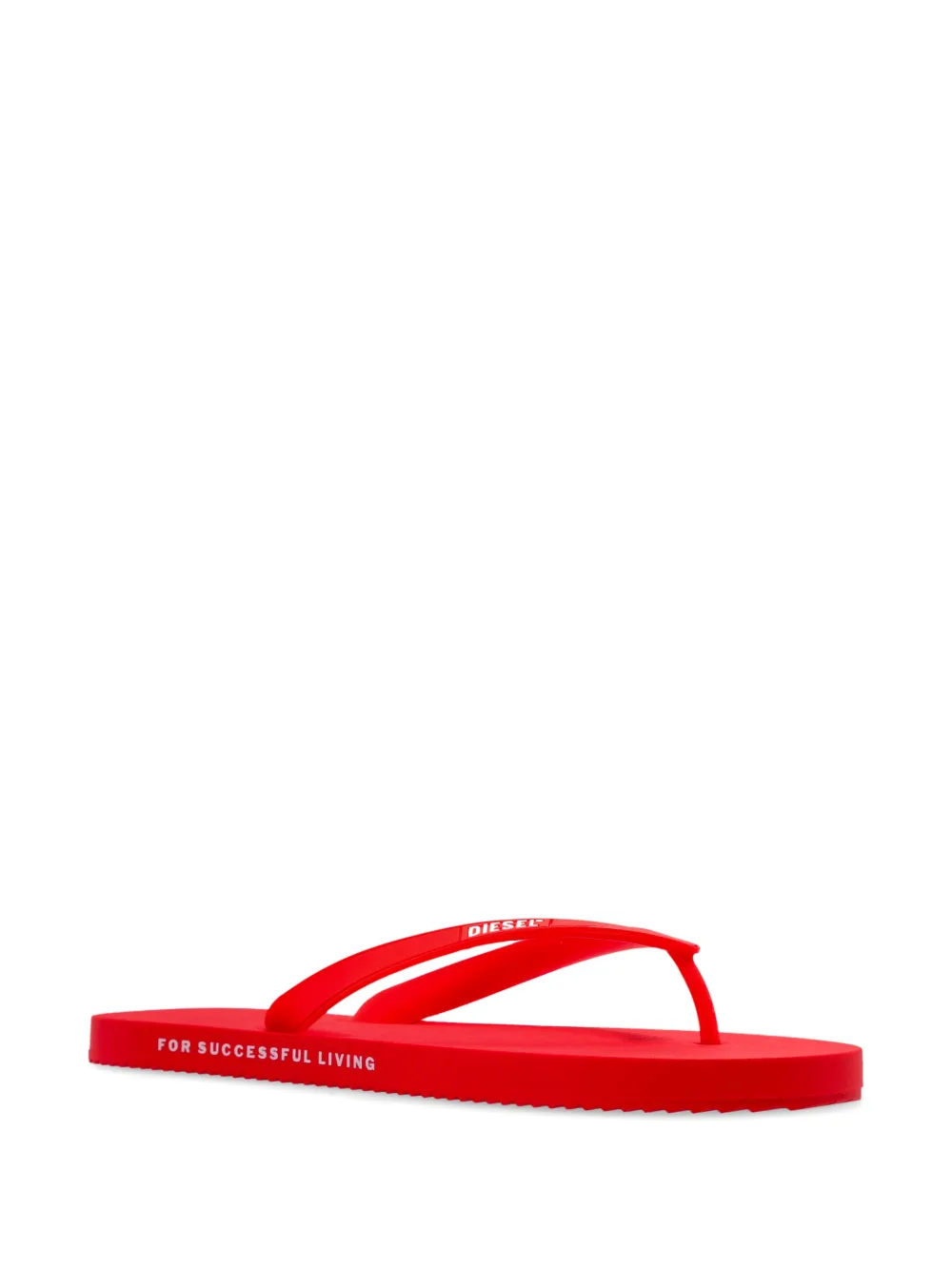 Diesel Teenslippers met logo - Rood