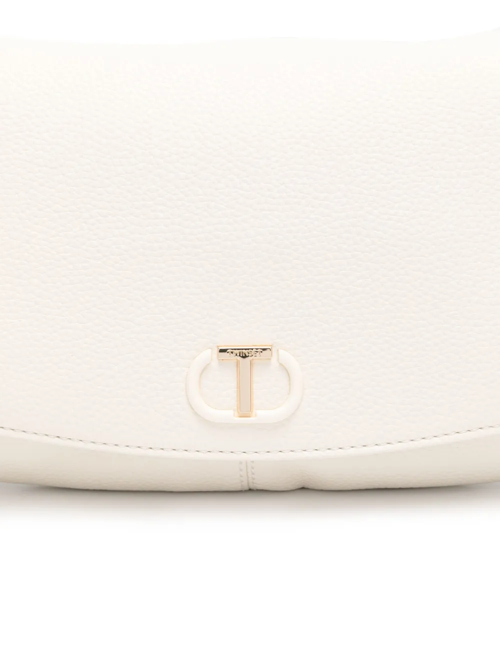 TWINSET Oval T crossbodytas met logo Beige