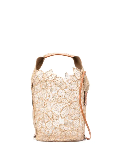 Ermanno Scervino bolsa bucket de raffia