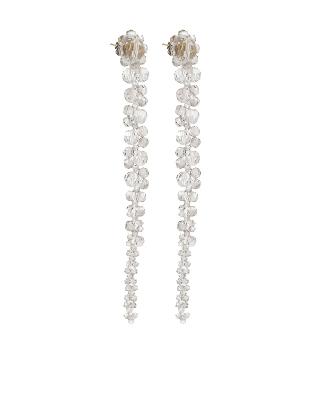 Simone Rocha Crystal-embellished Earrings In Grey