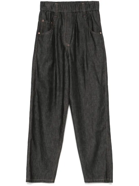 Brunello Cucinelli pantalones de tejido cambray