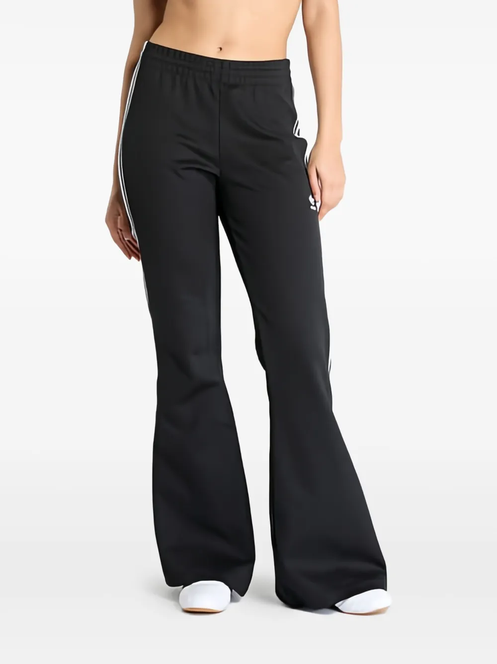 Adidas Originals Stripe-detail Flared Trousers