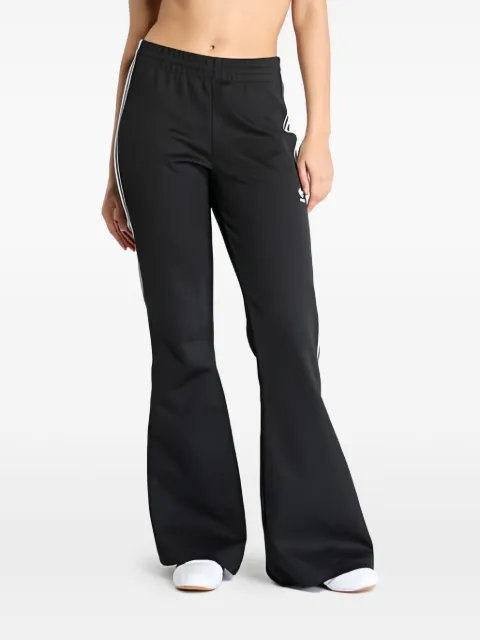 adidas stripe-detail flared trousers