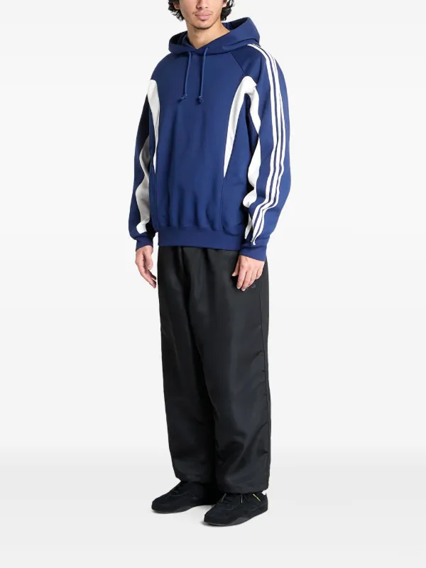 Y-3 スリーストライプ パーカー | ブルー | FARFETCH JP