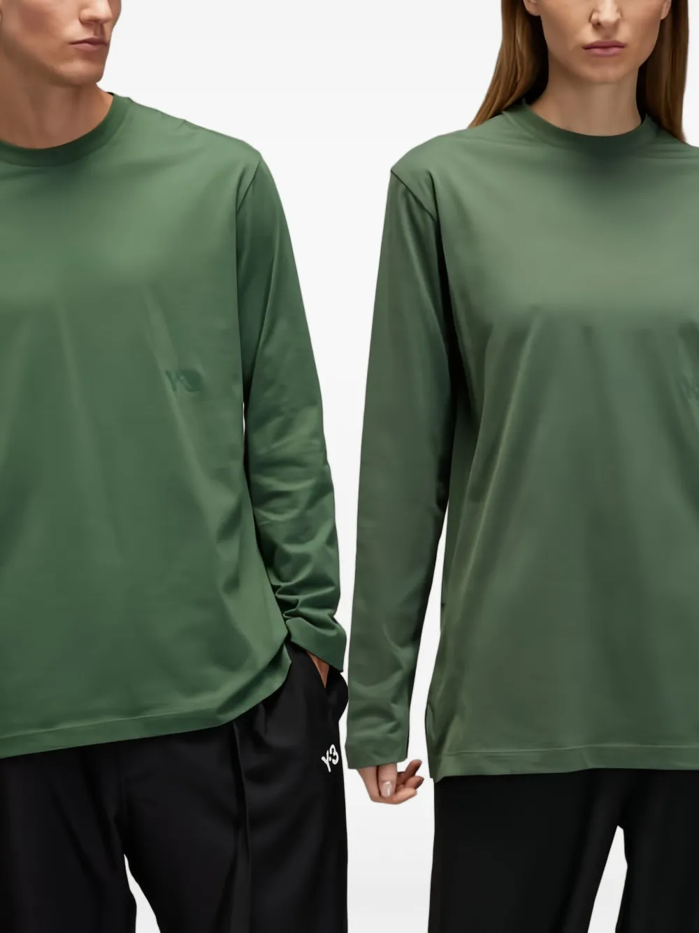 Y-3 T-shirt met lange mouwen Groen