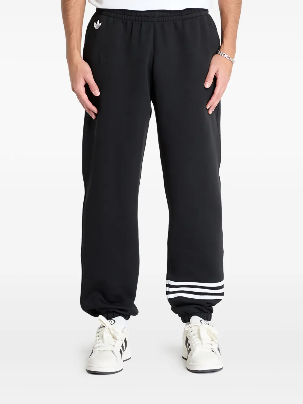 adidas stripe-detail track pants | Black | Image 1