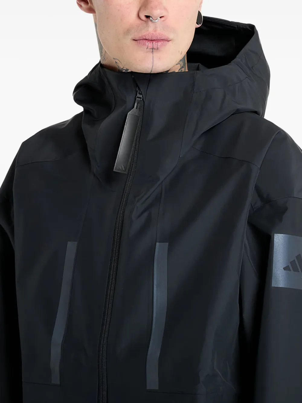 adidas Myshelter waterdicht jack Zwart
