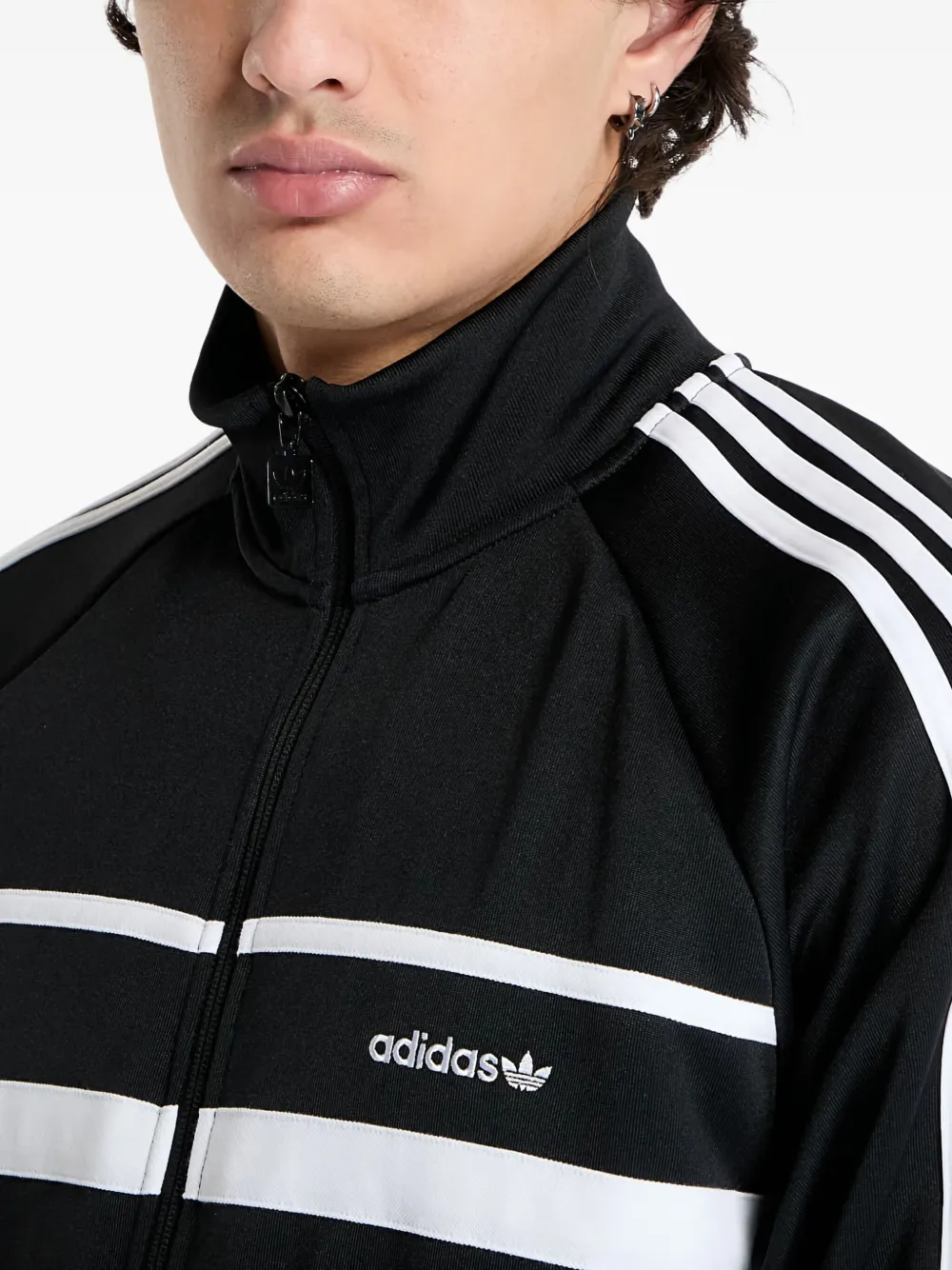 adidas The First sweater met vlakken en rits Zwart