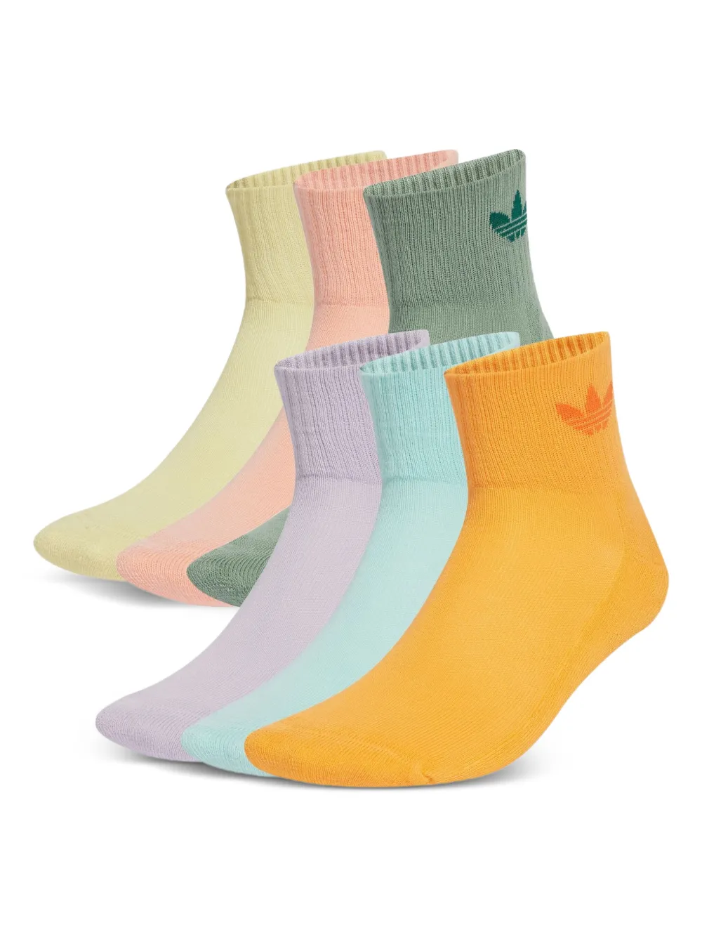 adidas Calzini con logo a intarsio (6 pezzi) - Verde