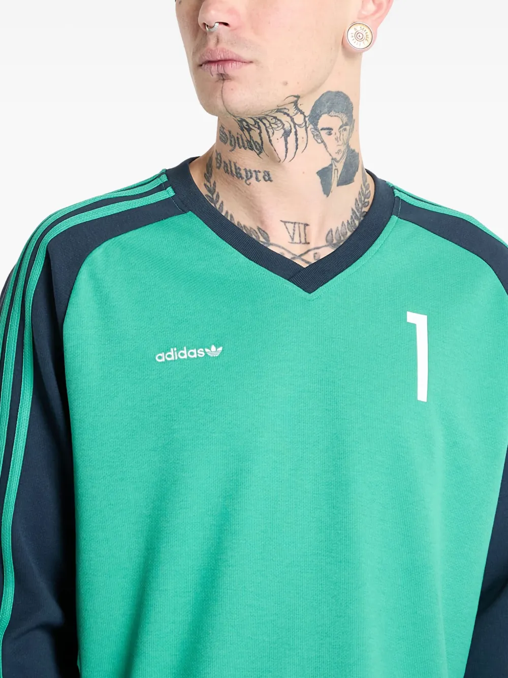 adidas Top met colourblocking SEMI COURT GREEN