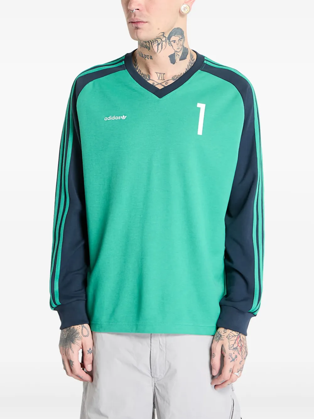 adidas Top met colourblocking SEMI COURT GREEN