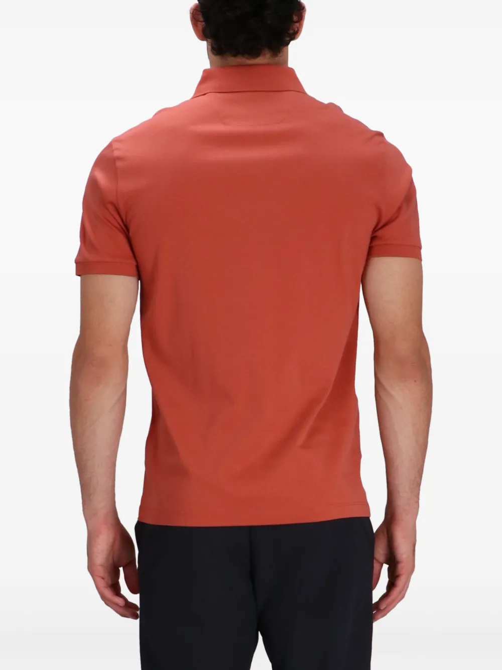BOSS Katoenen poloshirt Oranje