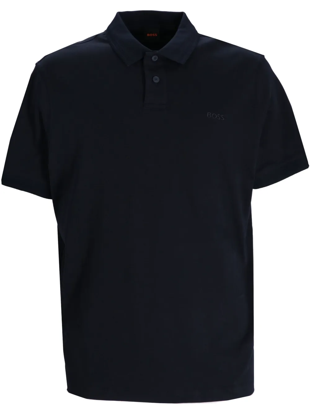 BOSS Katoenen poloshirt Blauw