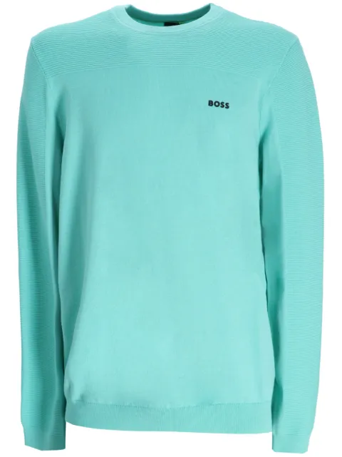 BOSS logo-print jumper