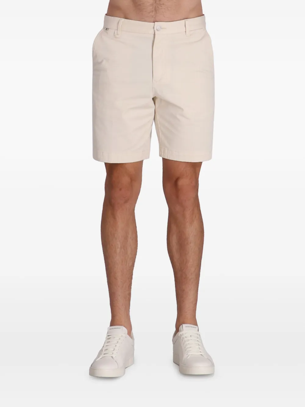 BOSS Katoenen shorts Beige