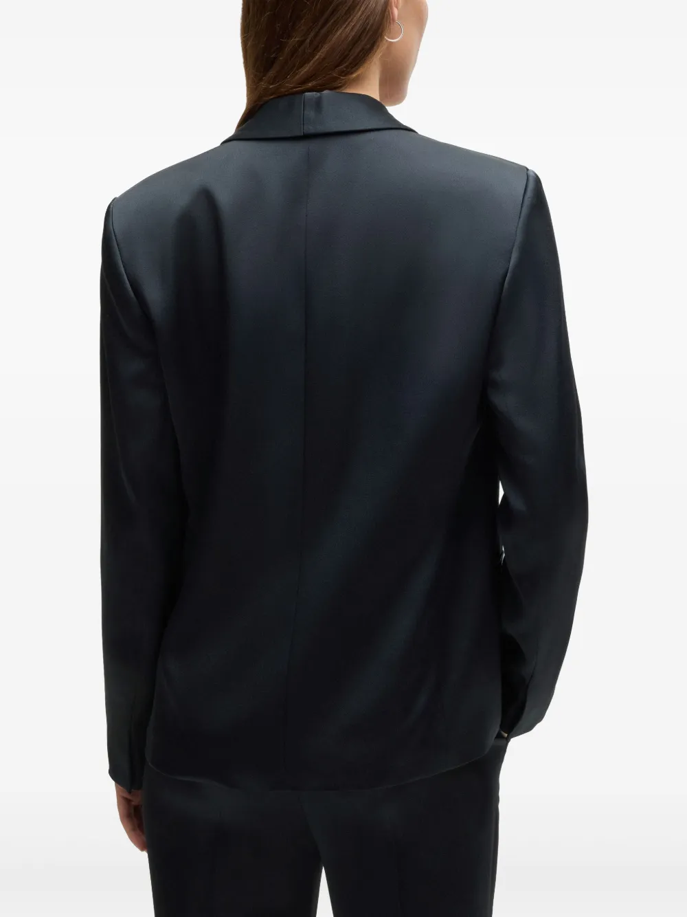 BOSS Blazer met enkele rij knopen Blauw