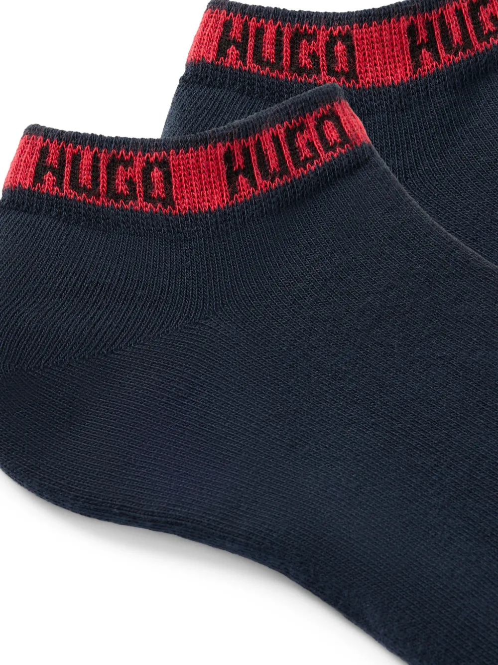 HUGO Par de meias com logo intarsia | Image 2